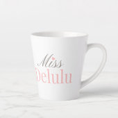 Miss Delulu – Cute Aesthetic  Milchtasse (Rechts)