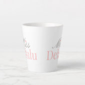 Miss Delulu – Cute Aesthetic  Milchtasse (Vorderseite)