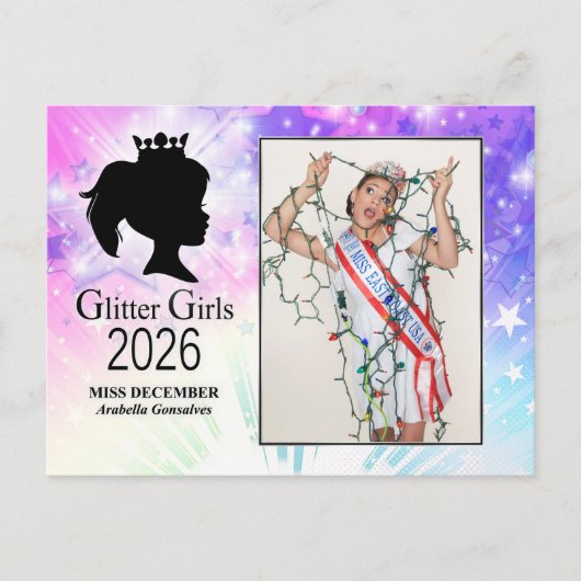 Miss Dezember 2026 Postkarte (Vorderseite)