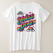 Miss dich große größe T-Shirt (Design Rückseite)