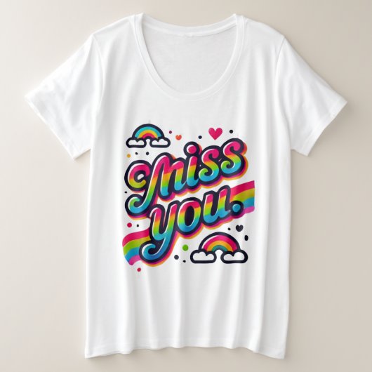 Miss dich große größe T-Shirt (Design vorne)