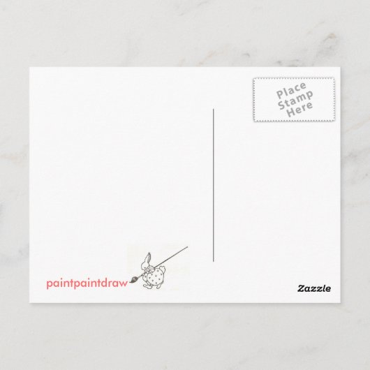 Miss dich! Hase Postkarte! Postkarte (Rückseite)