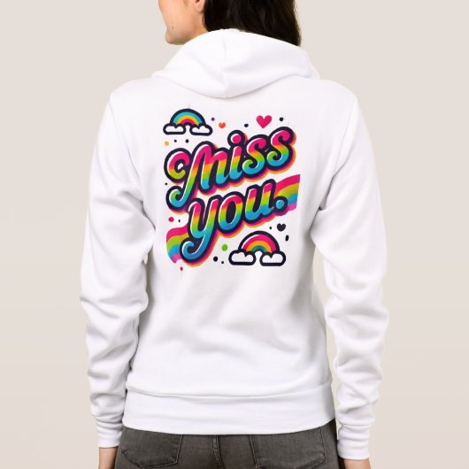 Miss dich hoodie (Rückseite)