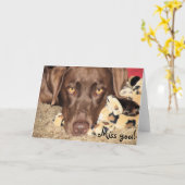 Miss dich! karte (Gelbe Blume)