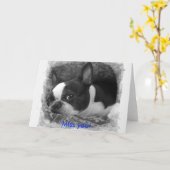 Miss dich! karte (Gelbe Blume)