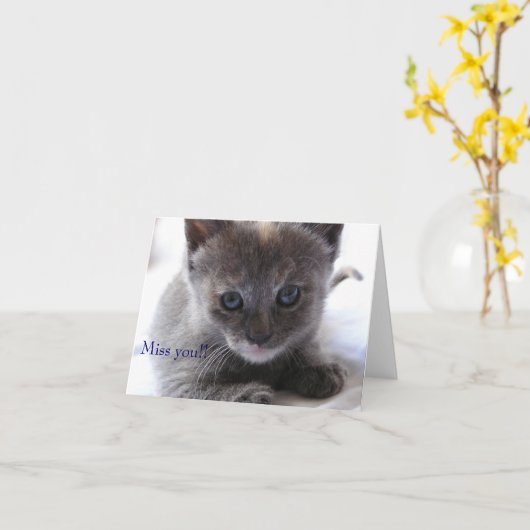 Miss dich! karte (Gelbe Blume)