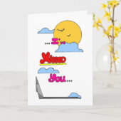 Miss dich! karte (Gelbe Blume)