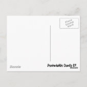 Miss dich! Niedliche White Duck Postkarte (Rückseite)