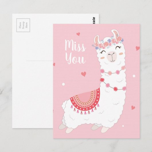 Miss dich postkarte (Vorne/Hinten)