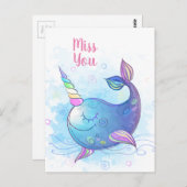 Miss dich postkarte (Vorne/Hinten)