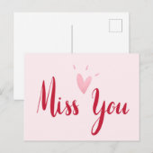 Miss dich postkarte (Vorne/Hinten)