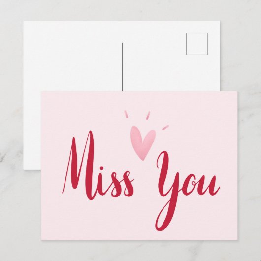 Miss dich postkarte (Vorne/Hinten)