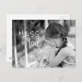Miss dich postkarte (Vorne/Hinten)