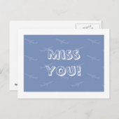 Miss dich postkarte (Vorne/Hinten)