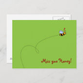 Miss dich, Schatz! Postkarte (Vorne/Hinten)