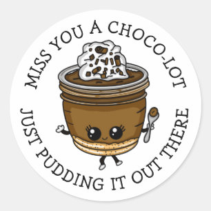 Miss dich, Spaß Food Pub Sprichwort Runder Aufkleber