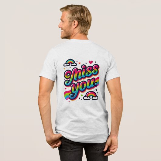 Miss dich Tri-Blend shirt (Rückseite voll)