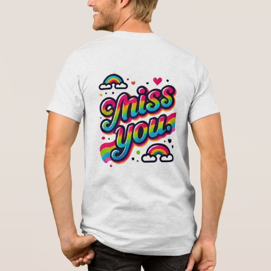 Miss dich Tri-Blend shirt (Rückseite)