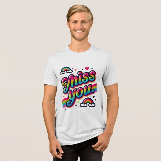 Miss dich Tri-Blend shirt (Vorderseite voll)