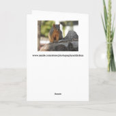 Miss dir meinen netten Freund! Funny Squirrel Pub Karte (Rückseite)