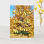 Miss dir so viel meine Liebe! Karte (Gelbe Blume)