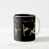 Miss Elegance Gymnastic Gold Zweifarbige Tasse (VorderseiteRechts)