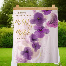 Miss Elegant Lila Orchid Bridal Hintergrund Wandteppich