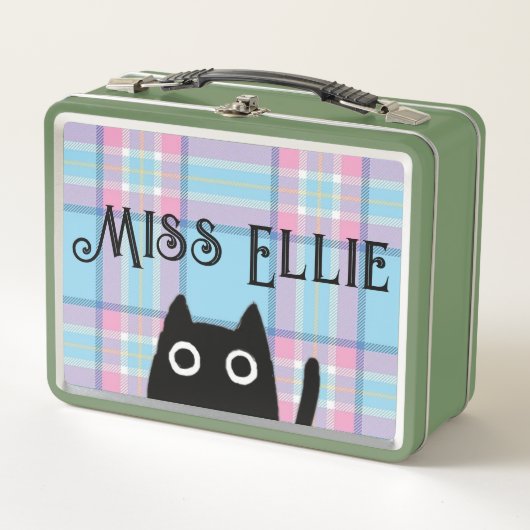 Miss Ellie und Cat Green Lunchbox (Vorderseite)