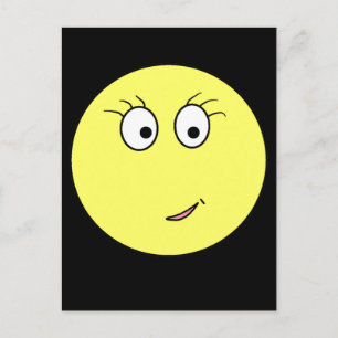 Miss Emoticon Postkarte