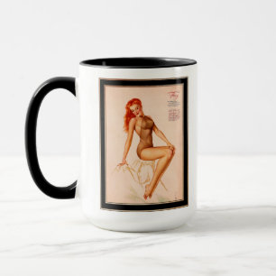 Miss Februar Varga Girl 1946 Button-up-Kalender Tasse