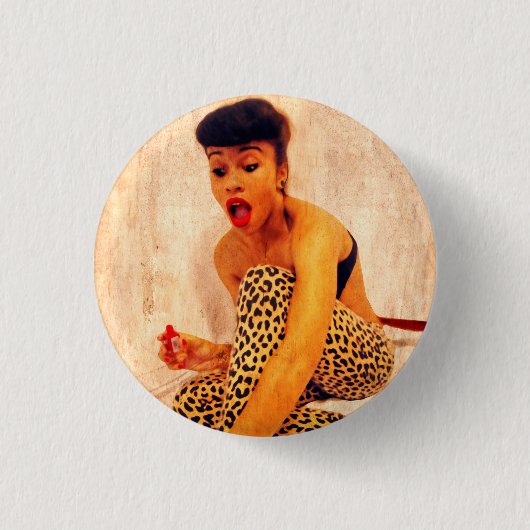 Miss Février Button (Vorderseite)