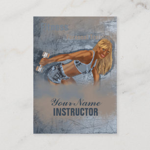 Miss Fitness II - Business-, Zeitplan-Karte Visitenkarte