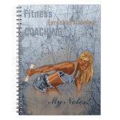 Miss Fitness II - Notebook Notizblock (Vorderseite)