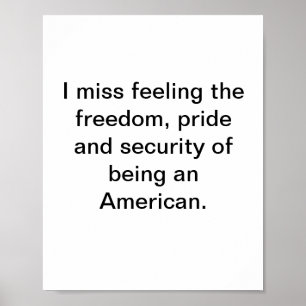 Miss Freiheit, Stolz und Sicherheit, Amerikaner zu Poster