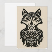 Miss Furry Einladung (Vorne/Hinten)