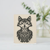 Miss Furry RSVP Karte (Stehend Vorderseite)