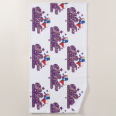 Miss Gay Texas Staat Beach/Pool Handtuch (Vorderseite)