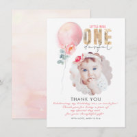 Miss Girl's Geburtstag Danke, dass ihr Foto-Card