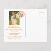 Miss Halloween 2025/Strohfrau/Party einladen Einladungspostkarte (Rückseite)