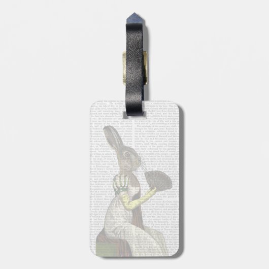 Miss Hare Gepäckanhänger (Rückseite vertikal)