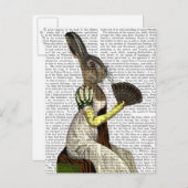 Miss Hare Postkarte (Vorne/Hinten)