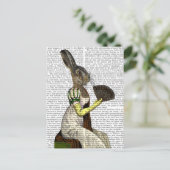 Miss Hare Postkarte (Stehend Vorderseite)