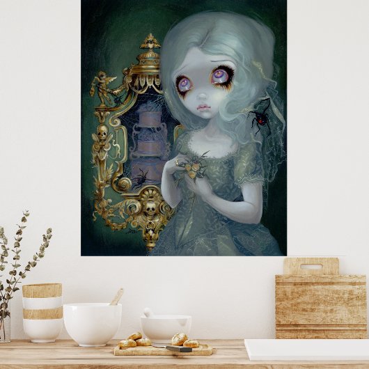 Miss Havisham ART PRINT Gothic Große Erwartungen Poster (Küche)