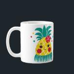 Miss Hawaiian Pineaple Kaffeetasse<br><div class="desc">Miss Hawaiian Ananas Muster Abbildung inspiriert durch hawaiianische Hula Tanzkostüme und Accessoires während Ananas ist identisch wie tropische Früchte. Nutzen Sie die helle Farbwahl, um Frische und tropische Athmosphäre zu zeigen. Die Illustration ist die Verwendung der Aquarellmaltechnik.</div>
