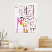 Miss Honey unterrichtet ihre Klassenmathematik Poster (Küche)