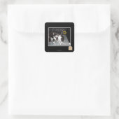 Miss Innocent Quadratischer Aufkleber (Tasche)
