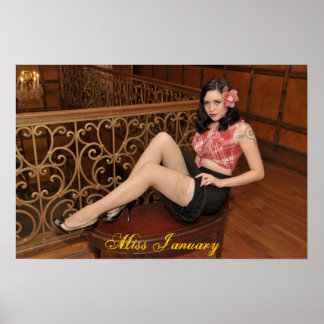 Miss Januar-Poster Poster