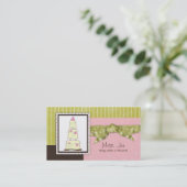 Miss. Jen Cake Business Cards Visitenkarte (Stehend Vorderseite)
