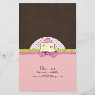 Miss. Jen Cake Candy Bar Wrappers Briefpapier