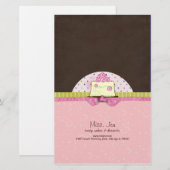 Miss. Jen Cake Candy Bar Wrappers Briefpapier (Vorne/Hinten)